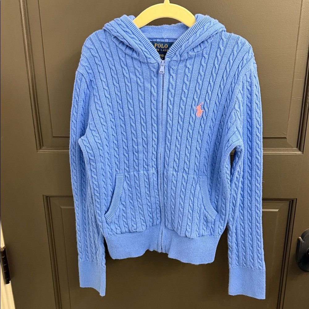 Polo by Ralph Lauren Blue Knit hood Sweater